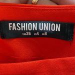 Fashion Union Wrap Mini Skirt Red Size 4 Date Night Cute Holiday Photo 8
