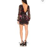 Revolve Majorelle Ava Deep V Dress in Black Floral Photo 1