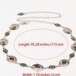 Antique Gold Chain Belt with Decorative Medallions Photo 4