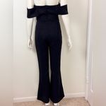 Herve Leger  Black Off-Shoulder Jumpsuit Photo 9