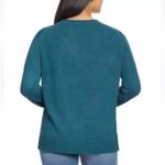 Ella Moss Teal Knit Rolled Hem Pullover Sweater L NWT Photo 2