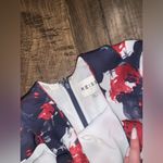 Reiss  floral red blue jumpsuit luxury designer fall boho classic designer formal Photo 5