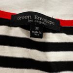 Green Envelope Women’s Sz: M Black & White Striped Tank Top Red contrasting trim Size M Photo 6