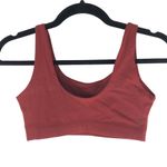 Everlane The Perform Bra Sports Bra Activewear Stretch Dark Red XS Photo 2
