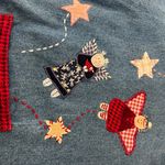 Vintage Casey Coleman Denim Embroidery Angels Lined Shacket M/L Corduroy Pockets Blue Size M Photo 13