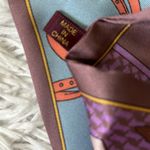 La Ceida Skinny Multicolor Multi purpose silk Scarf Photo 9