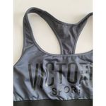 Victoria's Secret  Sport Blue Grey Logo Racerback Sports Bra Womens Size Medium M Photo 3