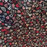 Loft  Red and White Long Sleeve Heart Dress Photo 1