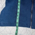 Love j  denim dress sleeveless full zip front adjustable straps sweetheart neck Photo 7