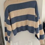 Dreamers Blue and white sweater Photo 2