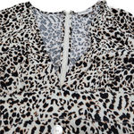 Cotton Candy LA Dress Size Large A-Line Mini Dress 3/4 Long Sleeve Leopard Print Photo 3