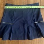 Michael Kors  Gold Zipper Flounce Ruffle Mini Skirt Photo 6