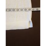Loft Sweater Womens White Crochet Knit Size XS Long Sleeve Ribbed Solid Stretch Photo 11
