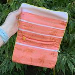 Coral Jewelry Roll | Silky/Satin Fabric | Travel Bag, Purse, Pouch, Asia Pink Photo 3