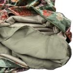 Adelyn Rae Velvet Floral Romper Women's Small Plunge‎ Front  Long Sleeve Green Photo 9