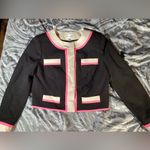 Milly Eva Cropped Jacket With Colorblock Design Small Photo 7