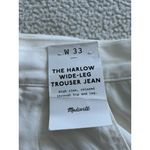 Madewell $148 The Harlow Wide Leg Straight Jeans in Natural Off White Size 33 Photo 8