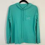 Vineyard Vines Women's Green Whale Logo Long Sleeve Hooded Tee Size S Photo 0
