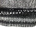 Elie Tahari Liri Black Tweed Cropped Jacket Office to Evening Size Medium Photo 5