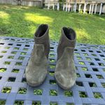 Violet & Red women's Cupid Suede Bootie Olive Size 7.5ā boho cottagecore Green Photo 1