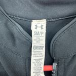 Under Armour Size Small Petite Jacket Black Fitted Semi Sheer Vented Zip Up Photo 3