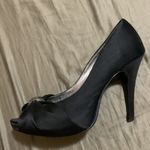 Lulu Townsend Black LT Mira Size 11 Peep Toe Heels Photo 6