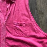 Abercrombie & Fitch Hot Pink Collared Sleeveless Button Up Tank Photo 2