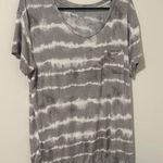 Koolaburra by Ugg  Gray Tie Dye Loungewear Scoop Neck T-Shirt Size Medium Photo 0