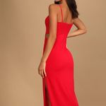 Lulu's Only the Good Times Red Sleeveless Cutout Midi Dress Size XL Photo 11