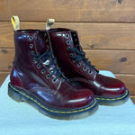 Dr. Martens  1460 Vegan Felix Rub Off boot in the cherry red Sz 7 Photo 0