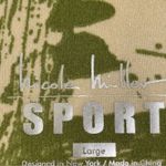 Nicole Miller Legging Mesh Pocket and Lower Green and Beige Large Photo 1