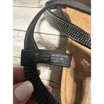 Daisy Fuentes  Blingy Sandals Wedge Size 10 Silver Black Ankle Strap Cushion Photo 5