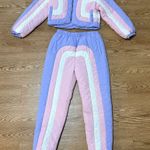NWOT Poppin puffer cropped Jacket & Down Pants L Purple Size undefined Photo 4