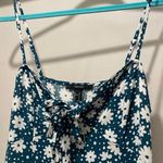 Forever 21 Teal Green & White Ditsy Floral Print Sleeveless Mini Dress - S Photo 6