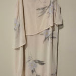 4SI3NNA Cream and Gray Asymmetrical Dress White Photo 0