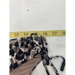 Red Carter Womens Brown Side Tie Animal Print Swim Bottom L Photo 8