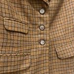 Sundance Brown Plaid Wool BlazerStudded Collar Boho Academia Grunge size 6 Photo 6
