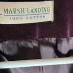 Marsh Landing  Rich Purple Velvet Blazer Photo 3