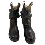 Bed Stu NEW ‎ Bruges Slouchy Leather Wedge Boots Size 8.5 Distressed Photo 4