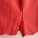 J.Crew J. By  Coral/Salmon Solid Pencil Skirt with Scalloped Hem, Size 4 Photo 13