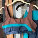 Eleven Venus Williams workout set sports bra high rise leggings navy chocolate Blue Size M Photo 2