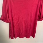 Karen Scott  Cotton Boat-Neck Top Bright Pink Photo 3