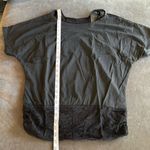 Women’s Black Top with Black Lacy Tank Underneath Batwing Sleeves Size M NEW Size M Photo 6