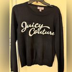 Juicy Couture NWT  black knit crewneck sweater size small Photo 1