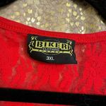 Y2K‎ Biker Clothing Company Red Skull Lace Back Classic Evil Tank Large Photo 4