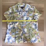 Charter Club  Beach Dress Women's Size 4 Maxi Beige Floral Linen Blend & Top Photo 5