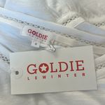 Goldie NWT  Link Embroidery Ruffle Sleeve Top White Size Small Photo 9