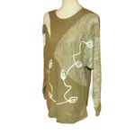 Vintage 80s earthy vine n leaves sweater Size M Photo 1