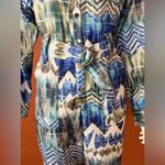L'ATISTE Blue and Green Patterned Jumpsuit Size Small. E71 Photo 7