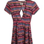 Show Me Your Mumu  Women's XS Stripe Ibiza Mini Dress Floral Boho Photo 2